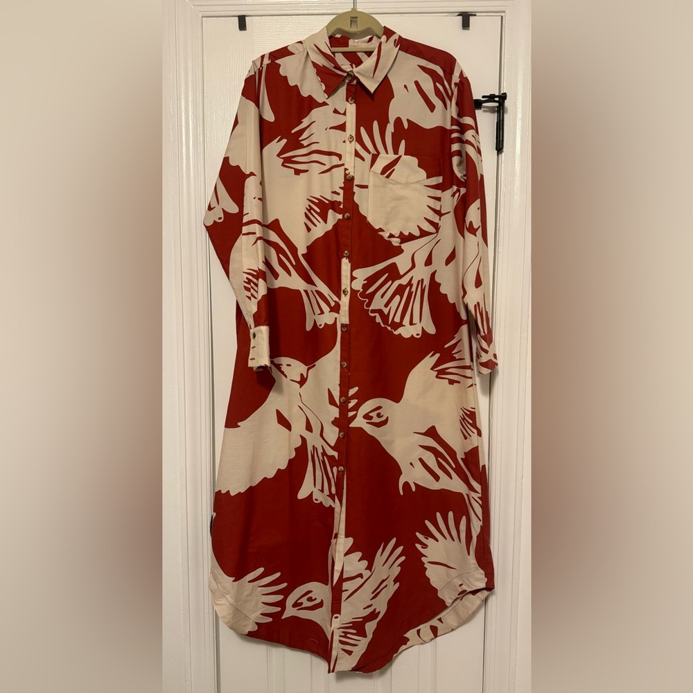 Maeve The Soren Long-Sleeve Shirt Dress NWT